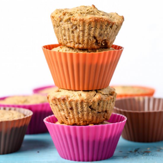 Vegan Peanut Butter Protein Muffins