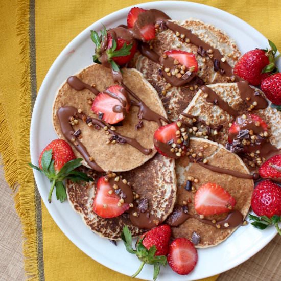 2 Ingredient Vegan Blender Pancakes