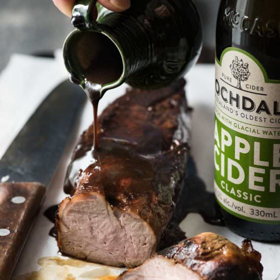 Apple Cider Glazed Pork Tenderloin
