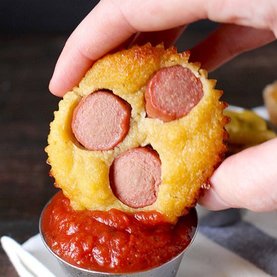 Paleo Corn Dog Muffins