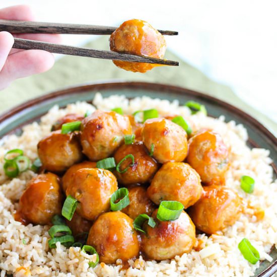Orange Chicken Meatballs