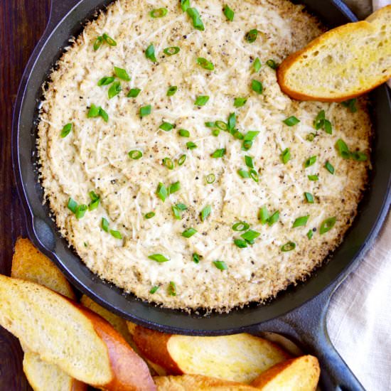 Cheesy Roasted Cauliflower Dip