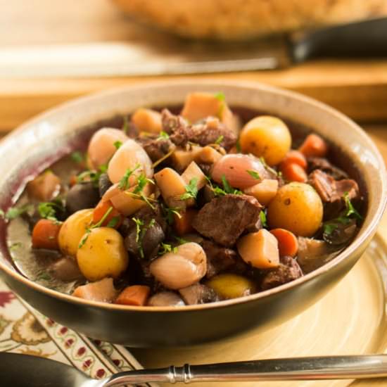 Pressure-Cooker Lamb Stew Provencal