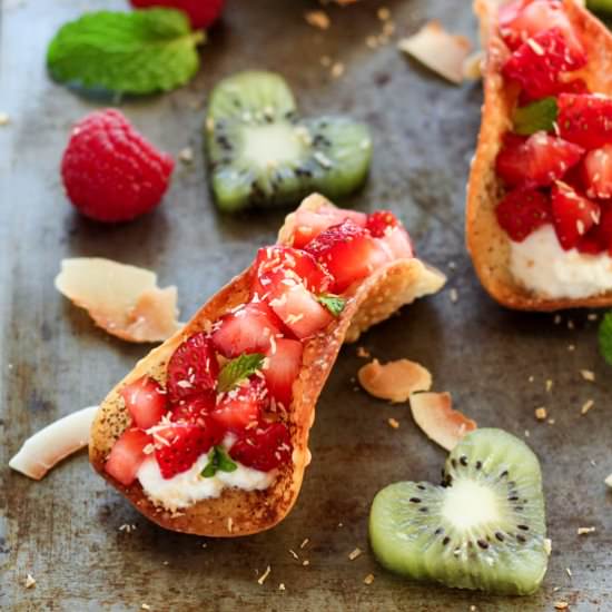 Potsticker Fruit Tacos
