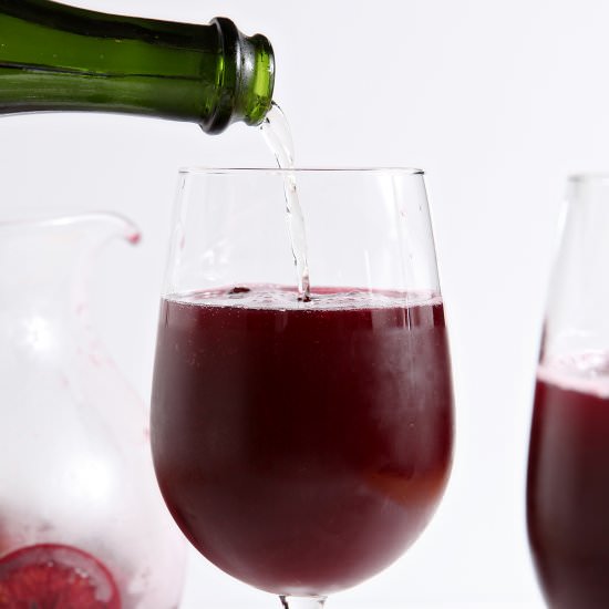 Winter Sparkling Champagne Sangria