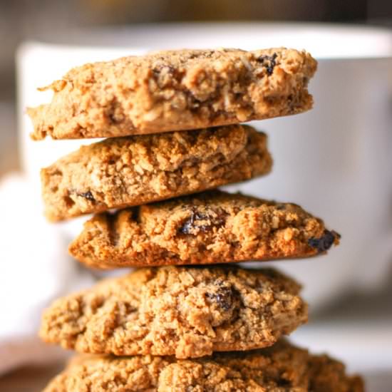 Grain-Free Oatmeal Raisin Cookies