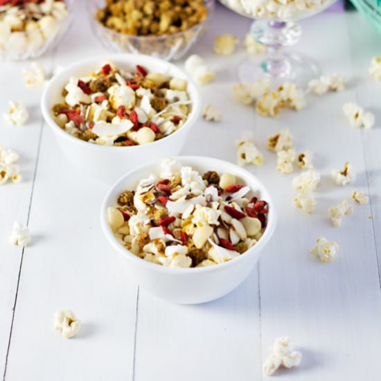 Game Day Popcorn Party Mix