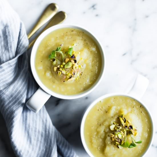 Thai-Spiced Potato Leek Soup