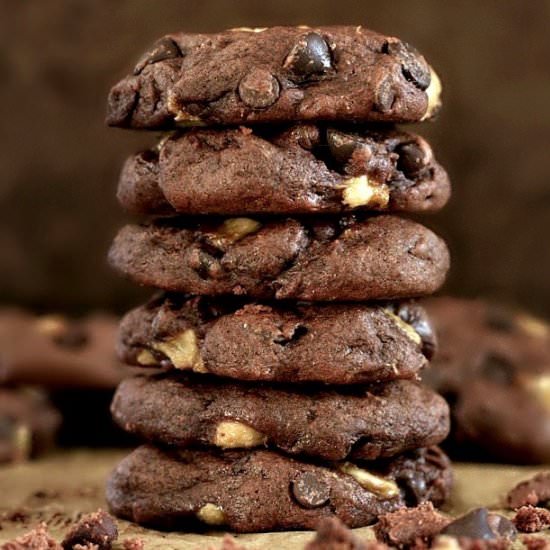 Double Chocolate Banana Cookies