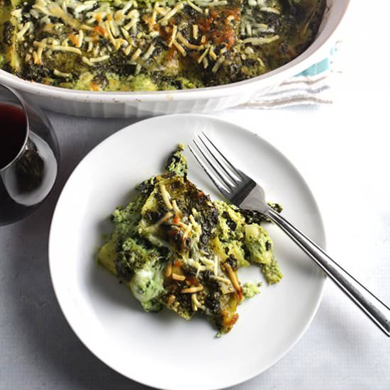Kale Pesto Lasagna