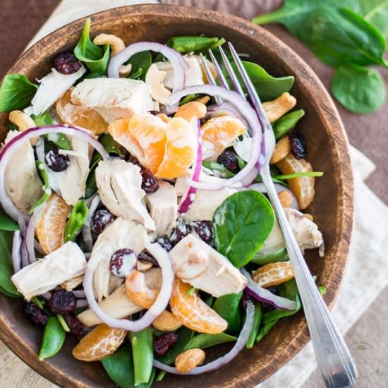 Spinach and Clementine Chicken Salad