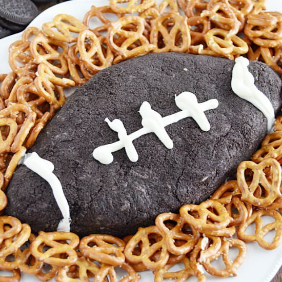Cookies & Cream Cheese Ball Football