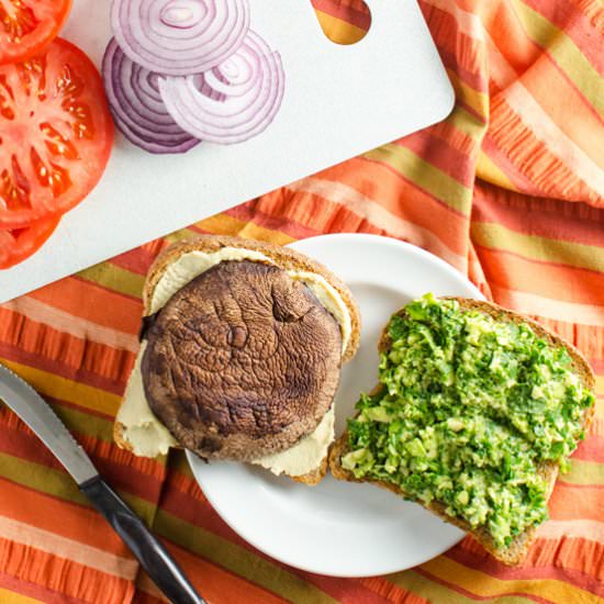 Loaded Portobello Sandwich