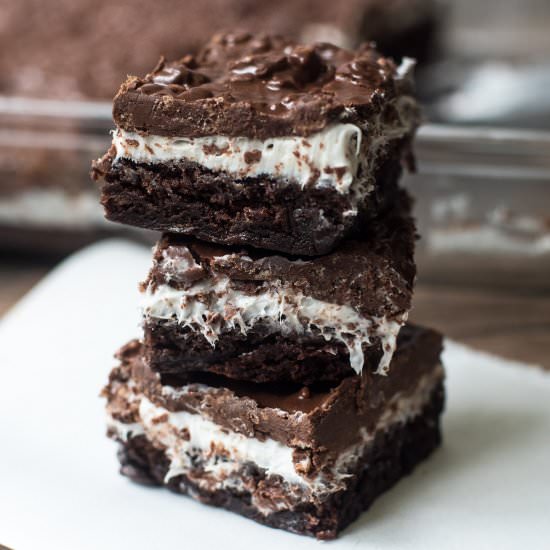 Brownie Marshmallow Crunch Bars