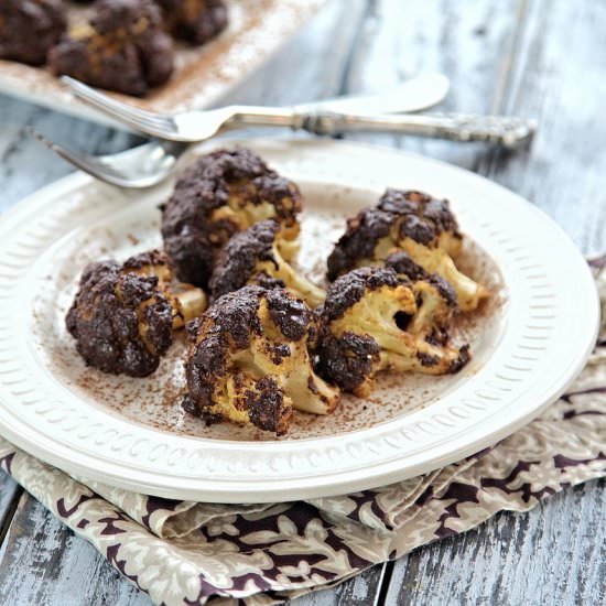 Cocoa Crusted Roasted Cauliflower