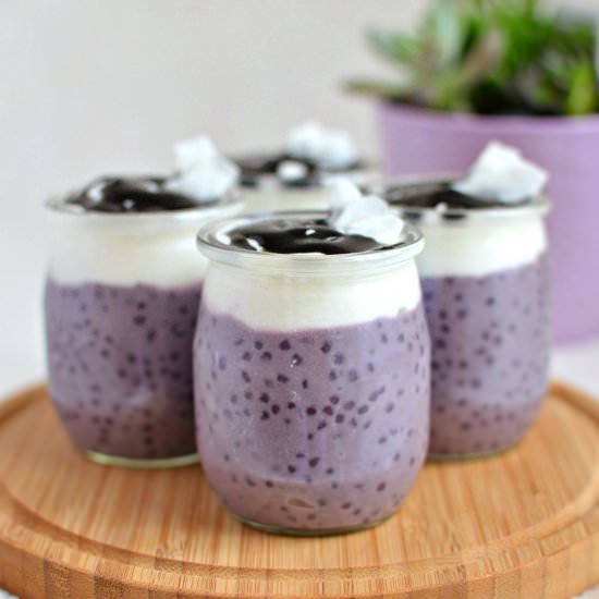 Purple Sweet Potato Tapioca Pudding