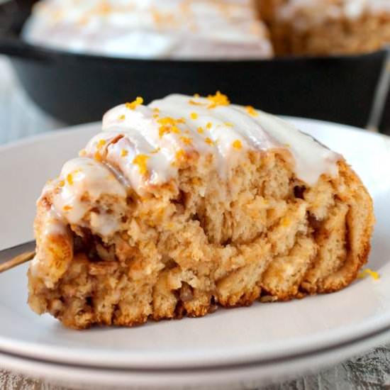 Giant Sweet Potato Cinnamon Roll