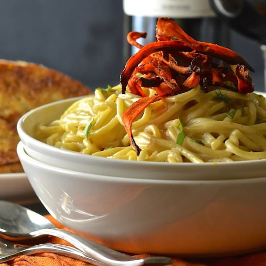 Carbonara With Smoky Carrot Rashers