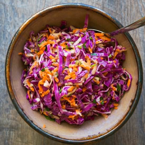 Spicy Cilantro Coleslaw