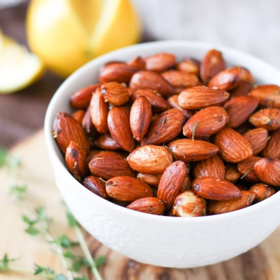 Lemon Almonds with Thyme