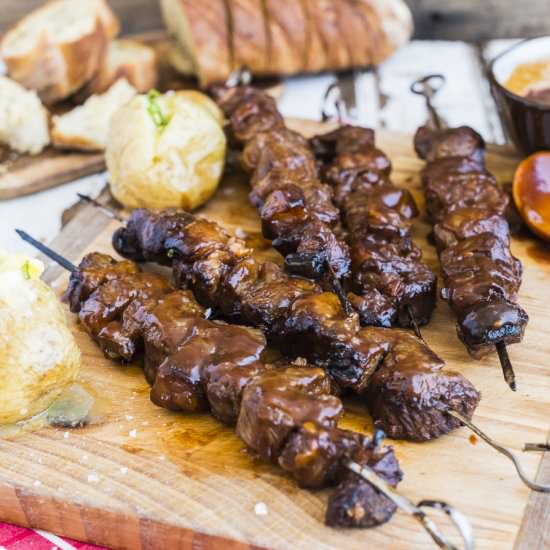 Monkey Gland Rump Kebabs