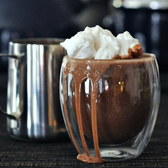 Cashew Hot Cocoa with Cinnamon Whip