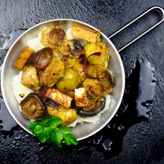 Brussels Sprouts with Tofu
