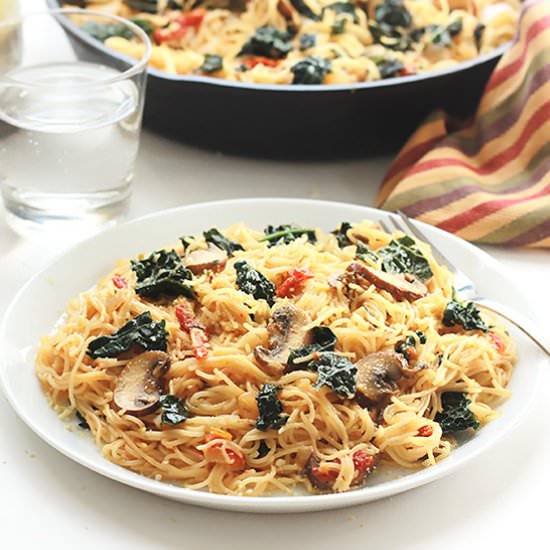 Kale Mushroom Capellini
