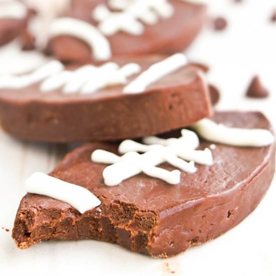 Spicy Chocolate Fudge Footballs