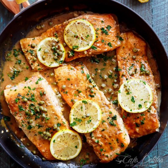 Easy Salmon Piccata