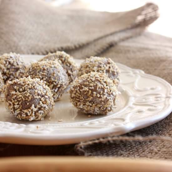 Cool banana nut bites