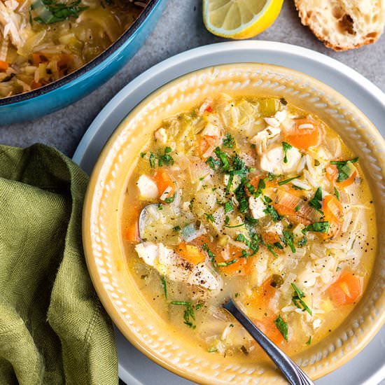 Greek Lemon & Chicken Soup