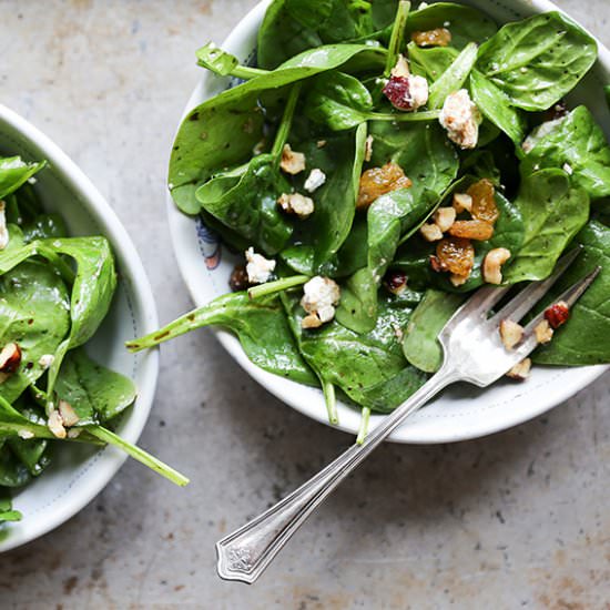 Wilted Spinach Salad