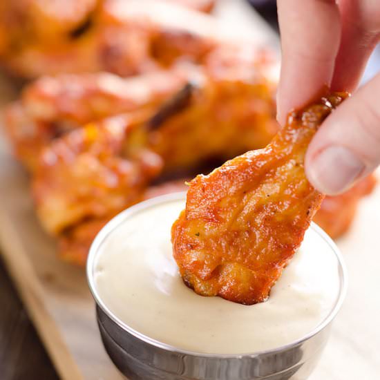 Baked Chipotle Ranch Wings