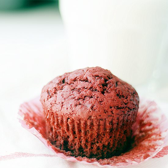 Red velvet muffins