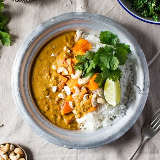 Pumpkin coconut curry