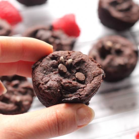 Vegan Raspberry Black Bean Brownies