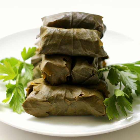 Vegan Rice Stuffed Dolmades