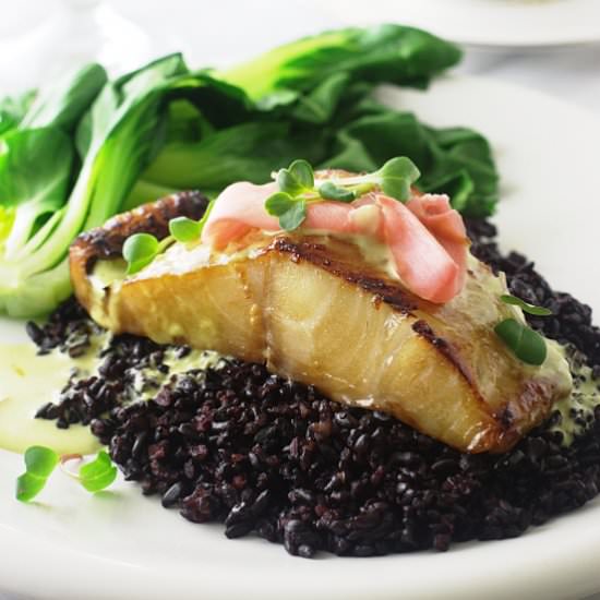 Miso Glazed Sablefish with Wasabi