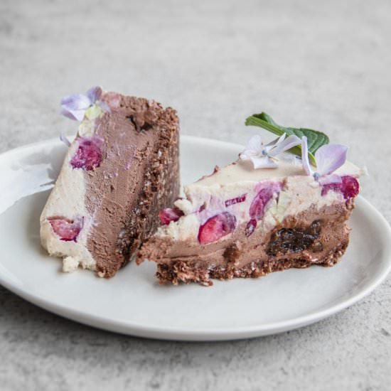 Raw Chocolate Cherry Cake