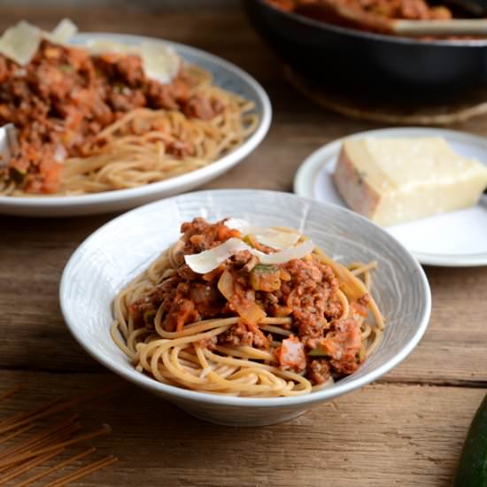Healthy Spaghetti Bolognese