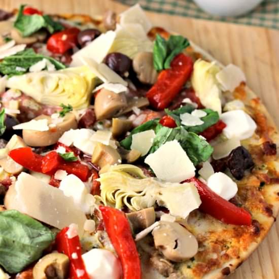 Quick Antipasto Pizza