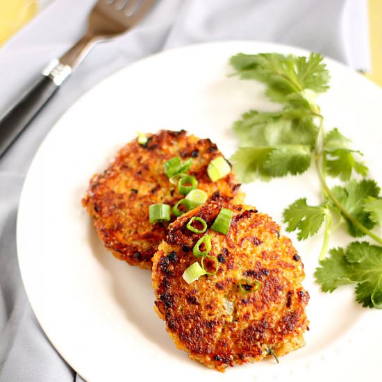 Quinoa and Sweet Potato Cakes