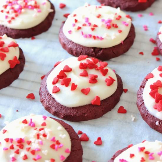 Red Velvet Cut-Out Cookies {gf}