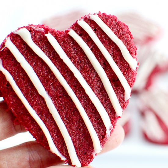 Valentine’s Red Velvet Cookies