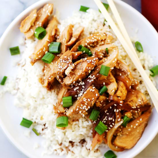 One Pot Easy Teriyaki Chicken