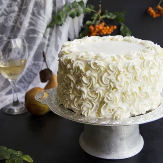 Pear and mascarpone glutenfree cake
