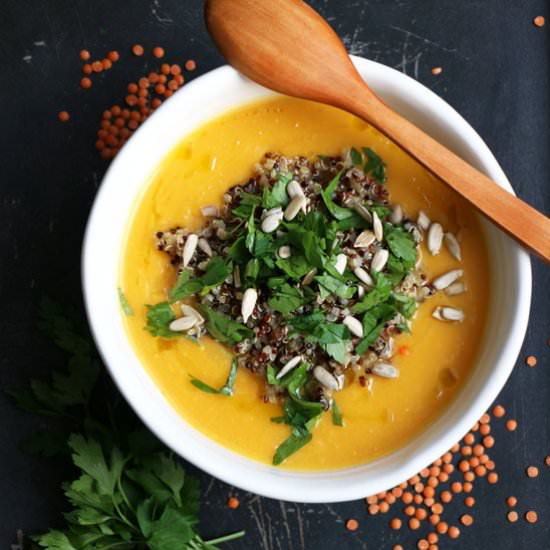 Carrot and Red Lentil Soup