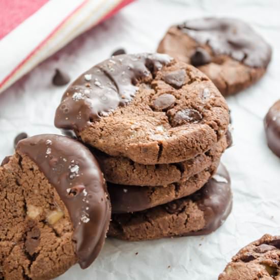 Salted Chocolate Toffee Sables