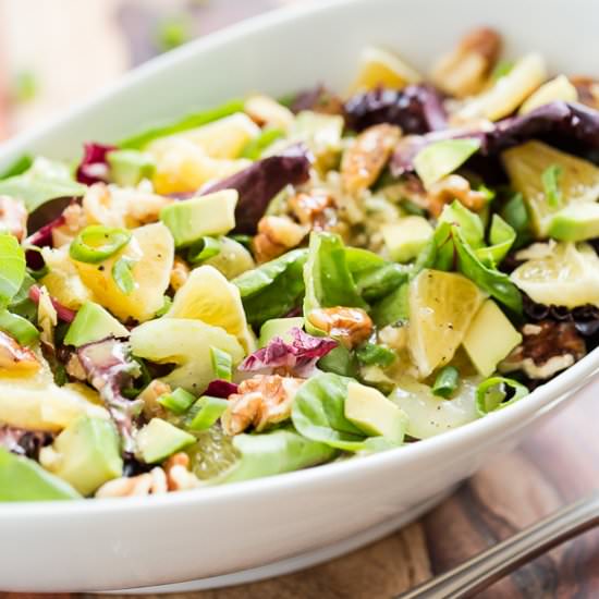 Citrus Avocado Green Salad